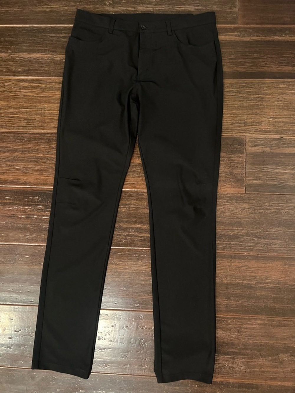 Old Navy Men's Black Stretch Dress Pants - Slim Taper Go dry polyester